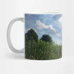 Scenery of beautiful Schleswig-Holstein cloudscape, North Germany Mug